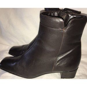 Sesto Meucci Samoa Bootie Espresso Nappa Leather 6M MSRP $240 EUC